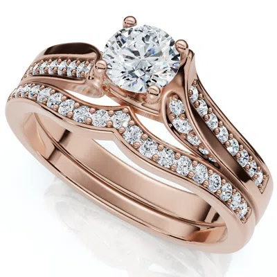 Pompeii3 1ct Engagement Wedding Ring Set 14k Gold Or Platinum Lab Grown In Multi