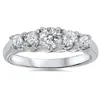 Pompeii3 1ct Graduated Five Stone Diamond Ring 14k White Gold In Multi