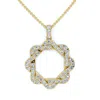 Pompeii3 1ct Intertwined Circle Diamond Pendant Women's Gold Necklace Lab Grown In Gold