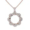 Pompeii3 1ct Intertwined Circle Diamond Pendant Women's Gold Necklace Lab Grown In Multi