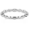 Pompeii3 1ct Marquise & Round Diamond Eternity Wedding Stackable Ring 14k Gold Lab Grown In Multi