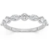 Pompeii3 1ct Marquise & Round Diamond Wedding Ring In White, Yellow, Or Rose Gold In Multi