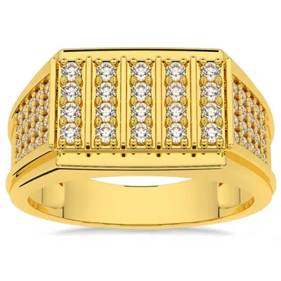 Pompeii3 1ct Men's Diamond Ring 14k Gold Lab Grown In Multi