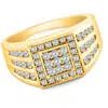 Pompeii3 1ct Men's Diamond Ring In 14k Gold Lab Grown In Silver