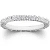 Pompeii3 1ct Prong Lab Grown Diamond Eternity Ring 14k White Gold In Multi