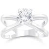 Pompeii3 1ct Round Cut Diamond Solitaire Engagement Ring 14k White Gold In Multi