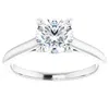 Pompeii3 1ct Round Diamond Solitaire 14k Rose & White Gold Engagement Ring In Multi
