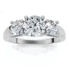 Pompeii3 1ct Three Stone Diamond Engagement Ring 14k Gold Or Platinum Lab Grown Fg/vs In Metallic