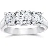 Pompeii3 1ct Three Stone Diamond Ring 14k White Gold In Multi