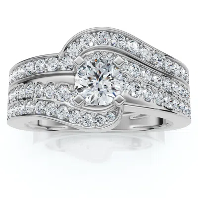 Pompeii3 1ct Tw Diamond Engagement Wedding Ring Set Lab Grown In Multi