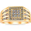 Pompeii3 1ct Tw Diamond Men's Anniversary Wedding Ring High Polished Band 10k Yellow Gold In Multi