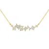 POMPEII3 1CT TW DIAMOND MIXED FANCY SHAPE DESIGNER NECKLACE 14K GOLD LAB GROWN PENDANT