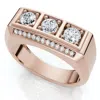Pompeii3 1ct Tw Men's Diamond Ring Lab Grown 14k Gold Or Platinum In Multi