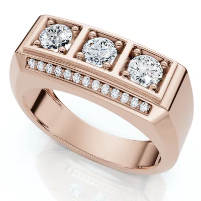 Pompeii3 1ct Tw Men's Diamond Ring Lab Grown 14k Gold Or Platinum In Multi