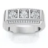 Pompeii3 1ct Tw Men's Diamond Ring Lab Grown 14k Gold Or Platinum In Silver