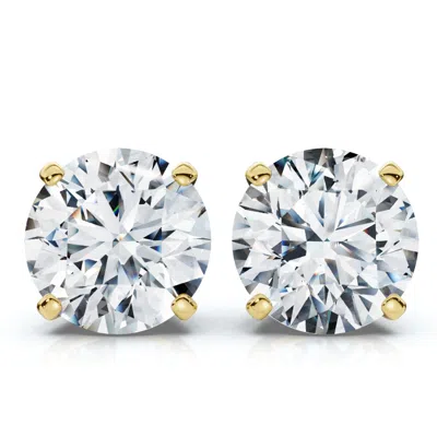 Pompeii3 1ct Tw Round Diamond Studs 14k Gold Lab Grown In Multi