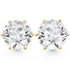 Pompeii3 1ct Tw Sylvie Round Diamond Studs 14k Gold Lab Grown
