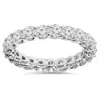 Pompeii3 2 1/2 Carat U Prong Diamond Eternity Ring 14k White Gold Lab Grown In Multi