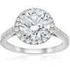 Pompeii3 2 1/2 Ct Halo Round Cut Diamond Engagement Ring 14k White Gold In Multi