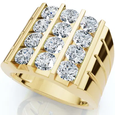 Pompeii3 2 1/2ct Diamond Ring Men's Anniversary Wedding Band Gold Lab Grown In Multi