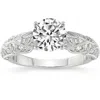 Pompeii3 2 1/2ct Diamond Vintage Lab Grown Engagement Ring White, Yellow Or Rose Gold In Multi