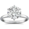 Pompeii3 2 1/2ct Round Diamond Solitaire Engagement Ring 14k White Gold In Silver