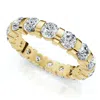 Pompeii3 2 1/3ct Bar Set Diamond Lab Grown Eternity Ring 14k Gold In Silver