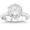 Pompeii3 2 1/4 Ct Tdw Solitaire Round Diamond 6-prong Engagement Ring 14k White Gold In Multi