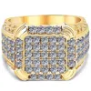 Pompeii3 2 1/4ct Diamond Mens Ring In 10k Yellow Gold In Multi
