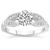 Pompeii3 2 1/5ct Diamond Willow Lab Grown Engagement Ring White, Yellow Or Rose Gold In Multi