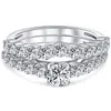 Pompeii3 2 1/5ct Lab Grown Diamond Engagement Ring Set In White, Yellow, Or Rose Gold In Multi