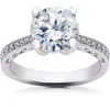 Pompeii3 2 1/6 Ct Lab Created Eco Friendly Diamond Vintage Engagement Ring 14k White Gold In Multi