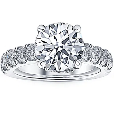 Pompeii3 2 3/4 Ct Diamond Engagement Ring 14k White Gold In Silver