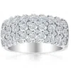 Pompeii3 2 3/4ct Lab Grown Diamond Wedding Ring 10k White Gold In Multi