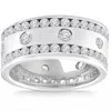Pompeii3 2 3/4ct Men's Diamond Ring In 14k Gold Lab Grown In Silver