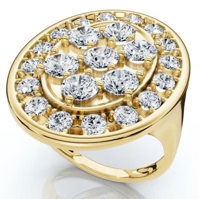 Pompeii3 2 5/8ct Diamond Statement 10k Gold Ring Lab Grown Ef/vs In Multi