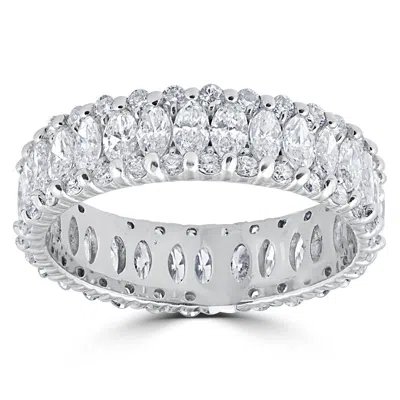 Pompeii3 2 5/8ct Marquise Diamond Eternity Ring 14k White Gold In Multi