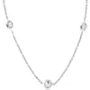 POMPEII3 2 CT DIAMONDS BY THE YARD NECKLACE 14K WHITE GOLD LAB GROWN DIAMOND