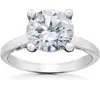 Pompeii3 2 Ct Lab Created Certified Diamond Gabriella Engagement Ring 14k White Gold In Silver