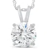 Pompeii3 2 Ct Moissanite Solitaire Pendant 14k White Gold Womens Necklace In Multi