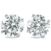 Pompeii3 2 Ct Platinum Diamond Screw Back Studs Enhanced In Silver