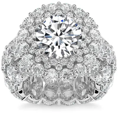 Pompeii3 Certified 26ct Diamond Halo Engagement Ring In 14k Gold Lab Grown In Multi