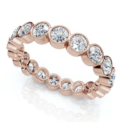 Pompeii3 2ct Bezel Set Diamond Eternity Wedding Ring 14k Gold Of Platinum Lab Grown In Yellow