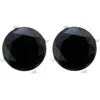 Pompeii3 2ct Black Spinel Studs 6mm Earrings 14k White Gold In Black