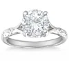 Pompeii3 2ct Certified Round Diamond Platinum Solitaire Diamond Engagement Ring Lab Grown In White