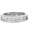 Pompeii3 2ct Channel Set Diamond Eternity Ring 14k White Gold In Multi