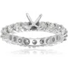 Pompeii3 2ct Diamond Eternity Semi Mount Engagement Ring 14k White Ring In Multi