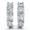Pompeii3 2ct Diamond Hoops Small 14k White Or Yellow Gold Lab Grown 5/8" Tall