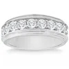 Pompeii3 2ct Diamond Men's Ring In 10k White Or Yellow Gold 10-stone In Multi