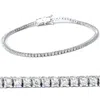 Pompeii3 2ct Diamond Tennis Bracelet 14k White Gold 7" In Silver